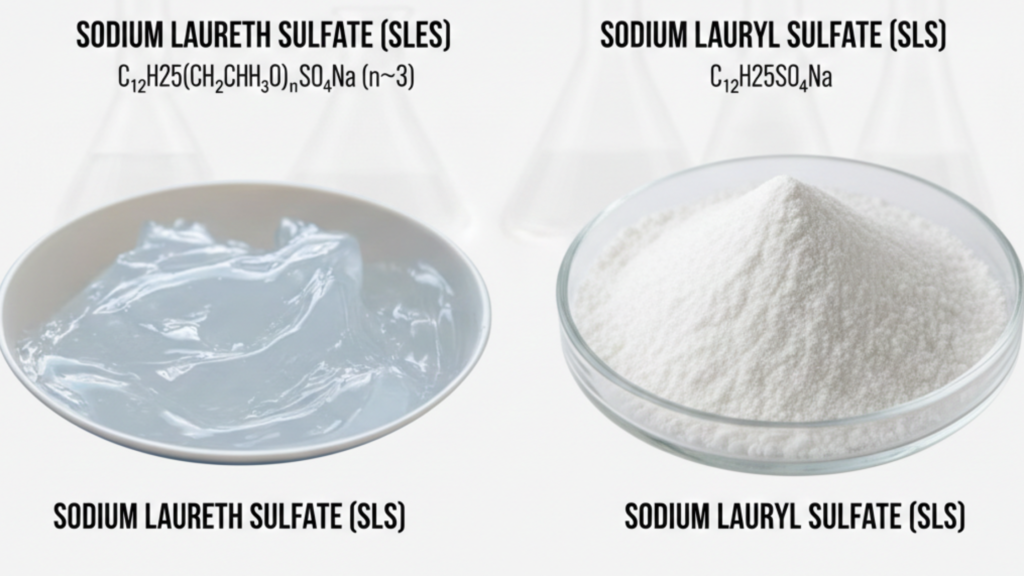 Sodium Laureth Sulfate (SLES) vs Sodium Lauryl Sulfate (SLS): Key Differences Explained
