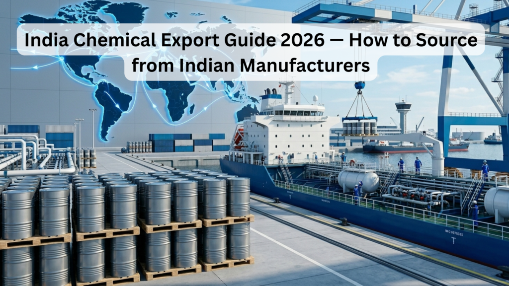 India Chemical Export Guide 2026 — How to Source from Indian Manufacturers