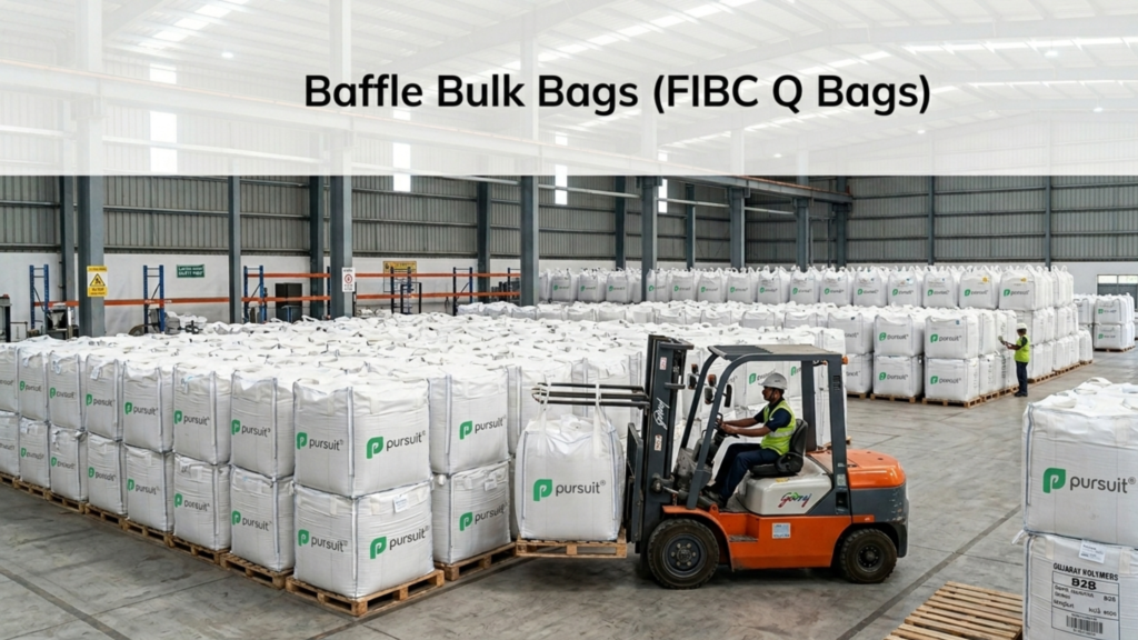 Baffle Bulk Bags (FIBC Q Bags) – Shape-Retaining Jumbo Bags for Efficient Storage & Transport