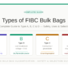 Types of FIBC Bags: A Complete Guide to Type A, B, C & D