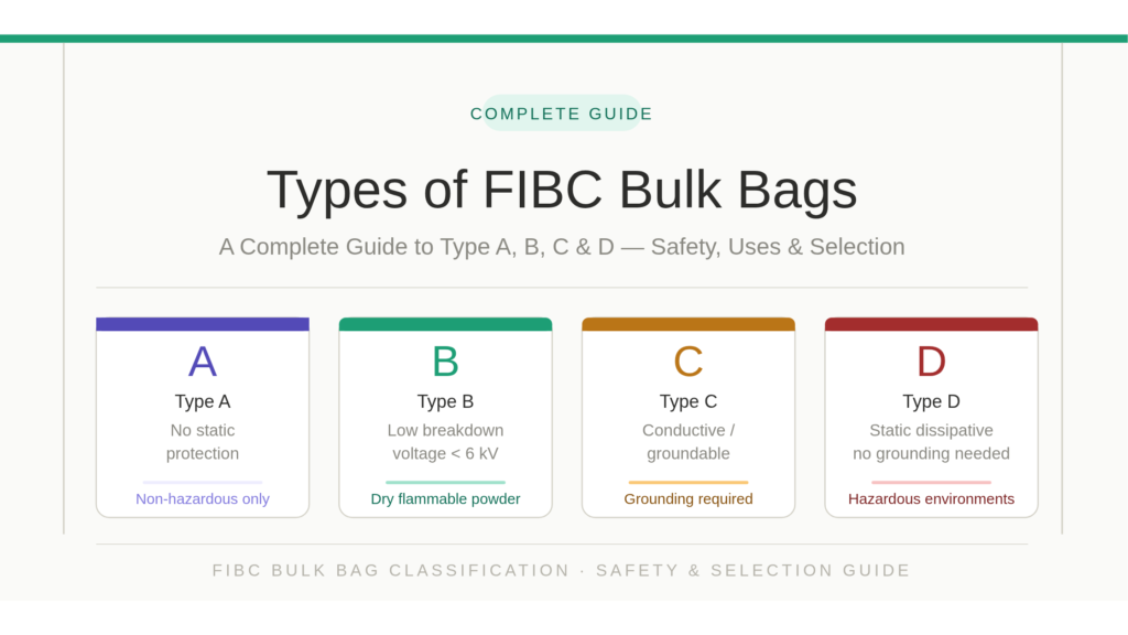 Types of FIBC Bags: A Complete Guide to Type A, B, C & D