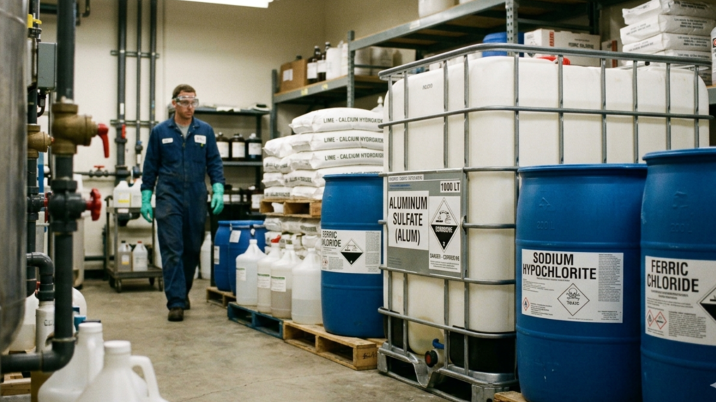 Water treatment chemicals list — types, uses & suppliers India 2026