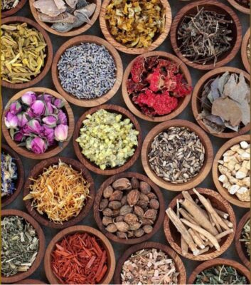 Dried natural herbs